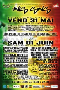 Festival Unissons III. Du 31 mai au 1er juin 2013 à Morsang sur Orge. Essonne.  13H00